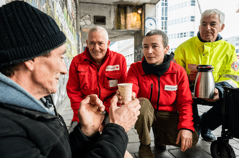 Tournée en rue auprès de personnes sans abris