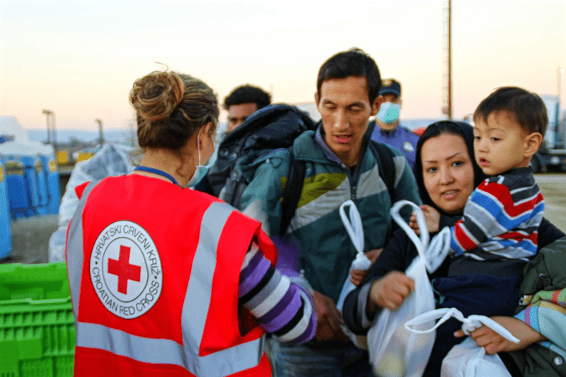 Une famille migrante