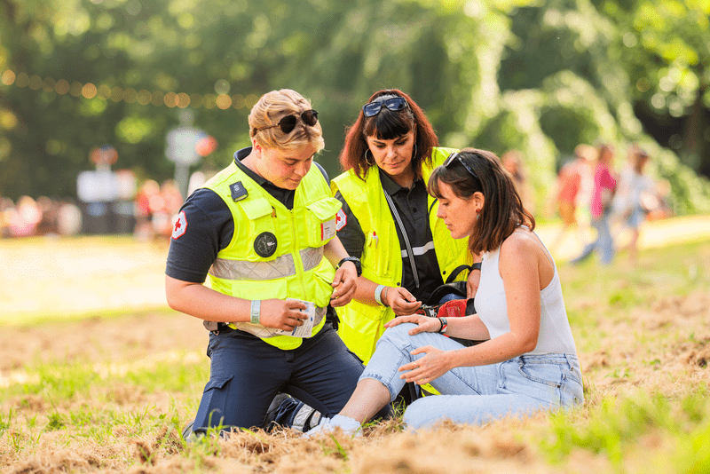 des bénévoles en festival
