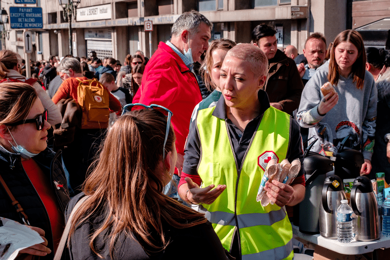 Accueil des réfugiés lors de la crise en Ukraine